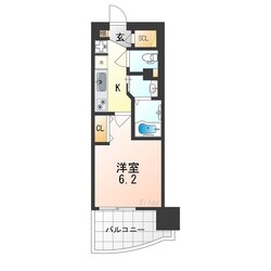 布施駅 徒歩14分 6階の物件間取画像